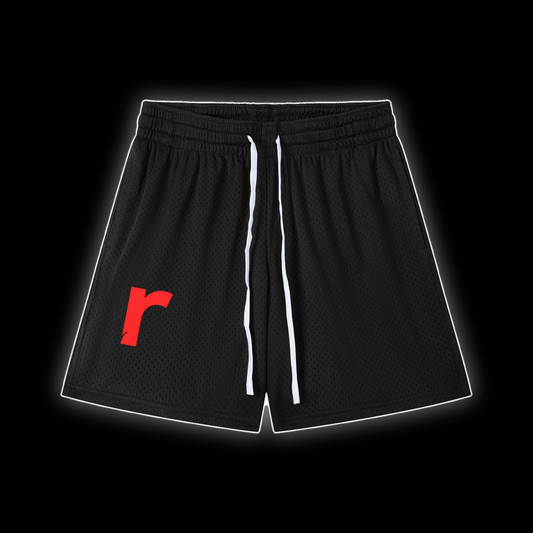 Mesh Drawstring Shorts