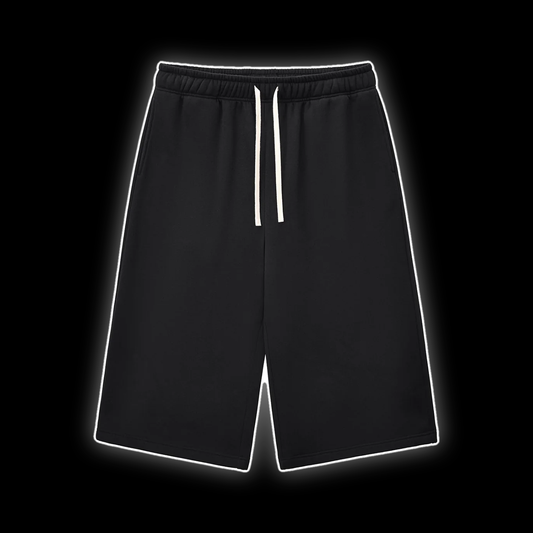 Relaxed Drawstring Three-quarter Sweatpants