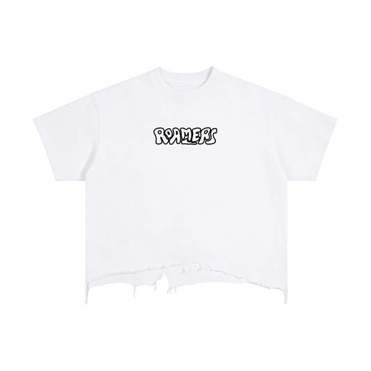 Vintage Wash Boxy Distressed Hem T-Shirt